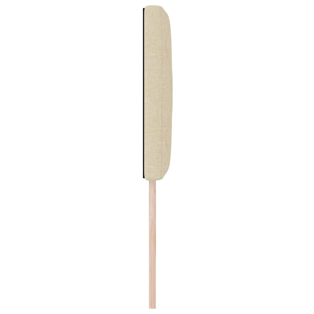 LED κεφαλάρι Κρεμ 80 cm ύφασμα