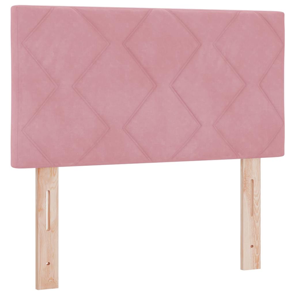 LED κεφαλάρι Ροζ 80 cm Βελούδο - Pakobazaar