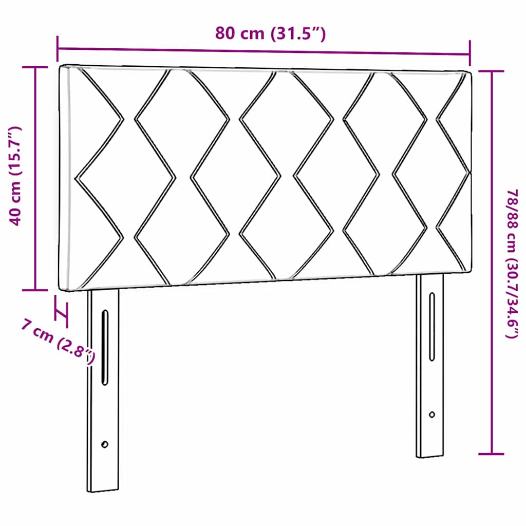 LED κεφαλάρι Ροζ 80 cm Βελούδο - Pakobazaar