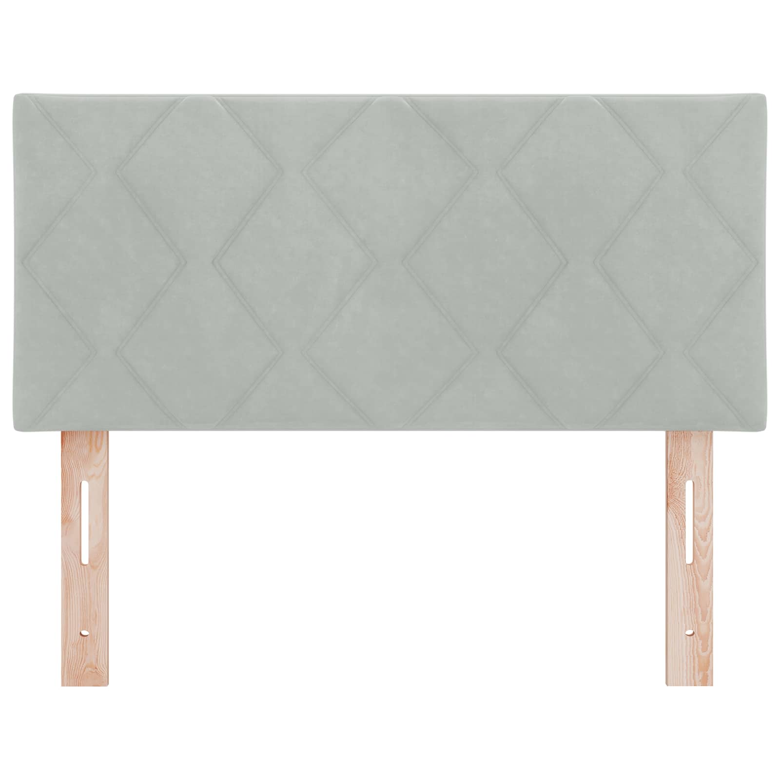 LED κεφαλάρι Ανοιχτό γκρι 90 cm Τεχνητό Δέρμα - Pakobazaar