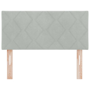 LED κεφαλάρι Ανοιχτό γκρι 90 cm Τεχνητό Δέρμα - Pakobazaar