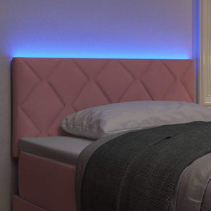 LED κεφαλάρι Ροζ 90 cm Βελούδο - Pakobazaar