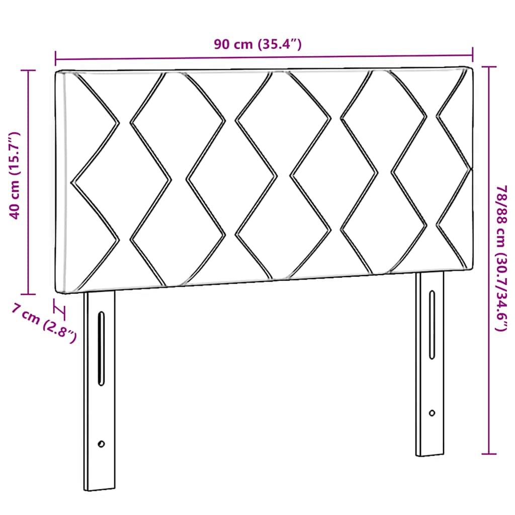 LED κεφαλάρι Ροζ 90 cm Βελούδο - Pakobazaar