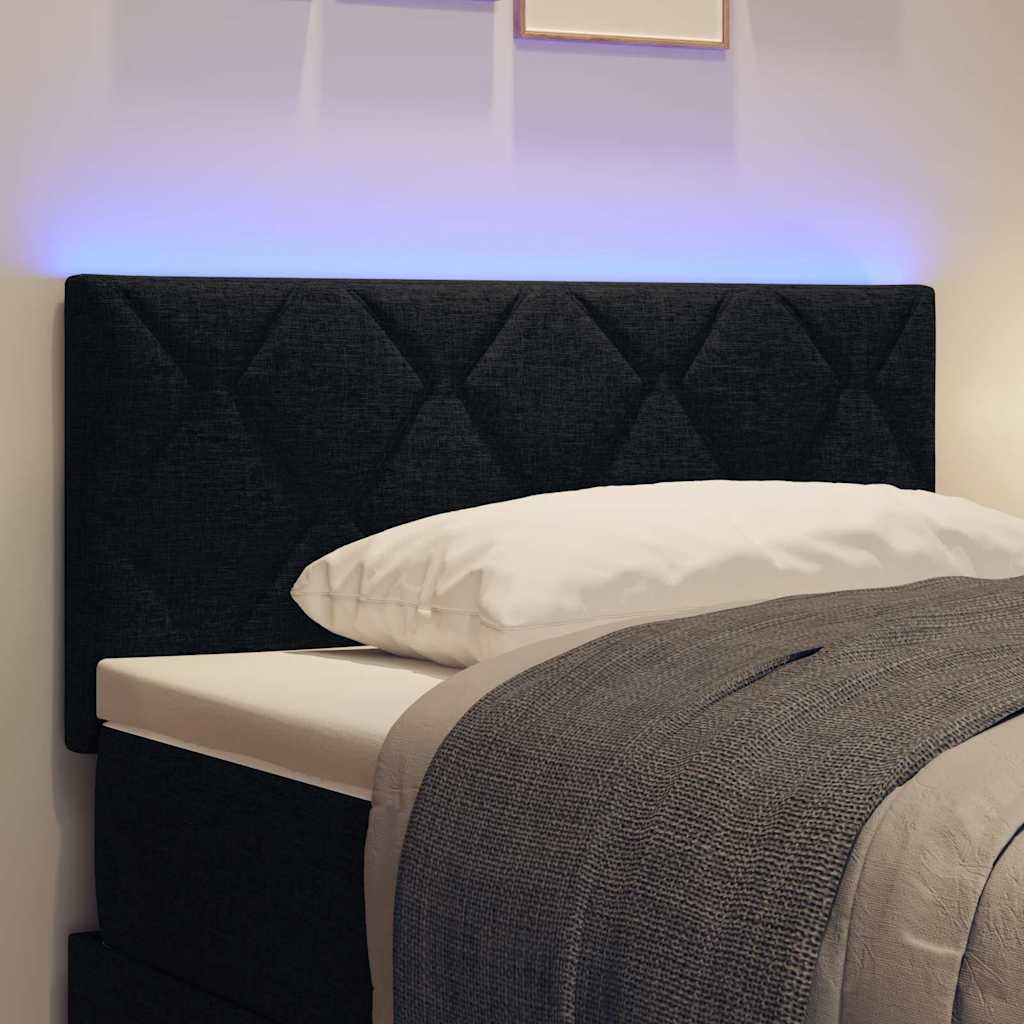 LED κεφαλάρι Μαύρο 100 cm ύφασμα