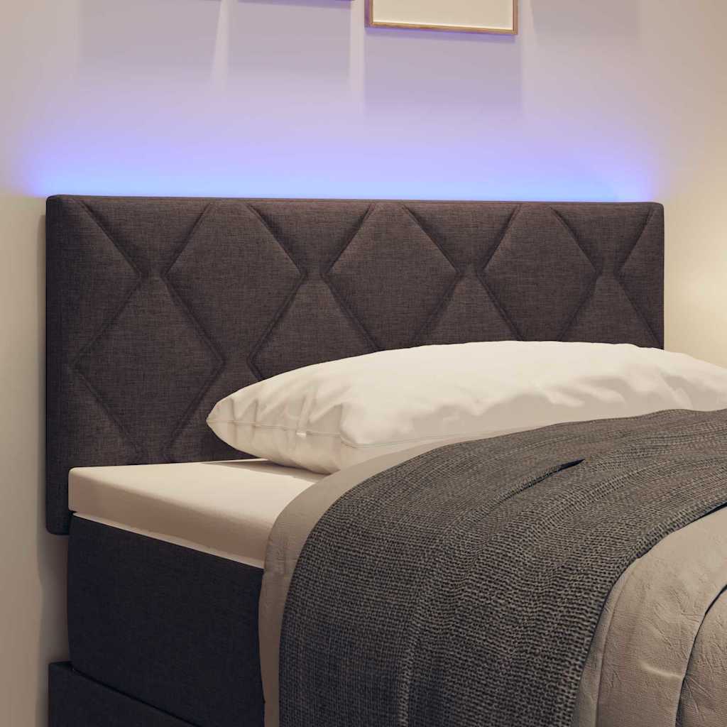 LED κεφαλάρι Καφέ 100 cm ύφασμα