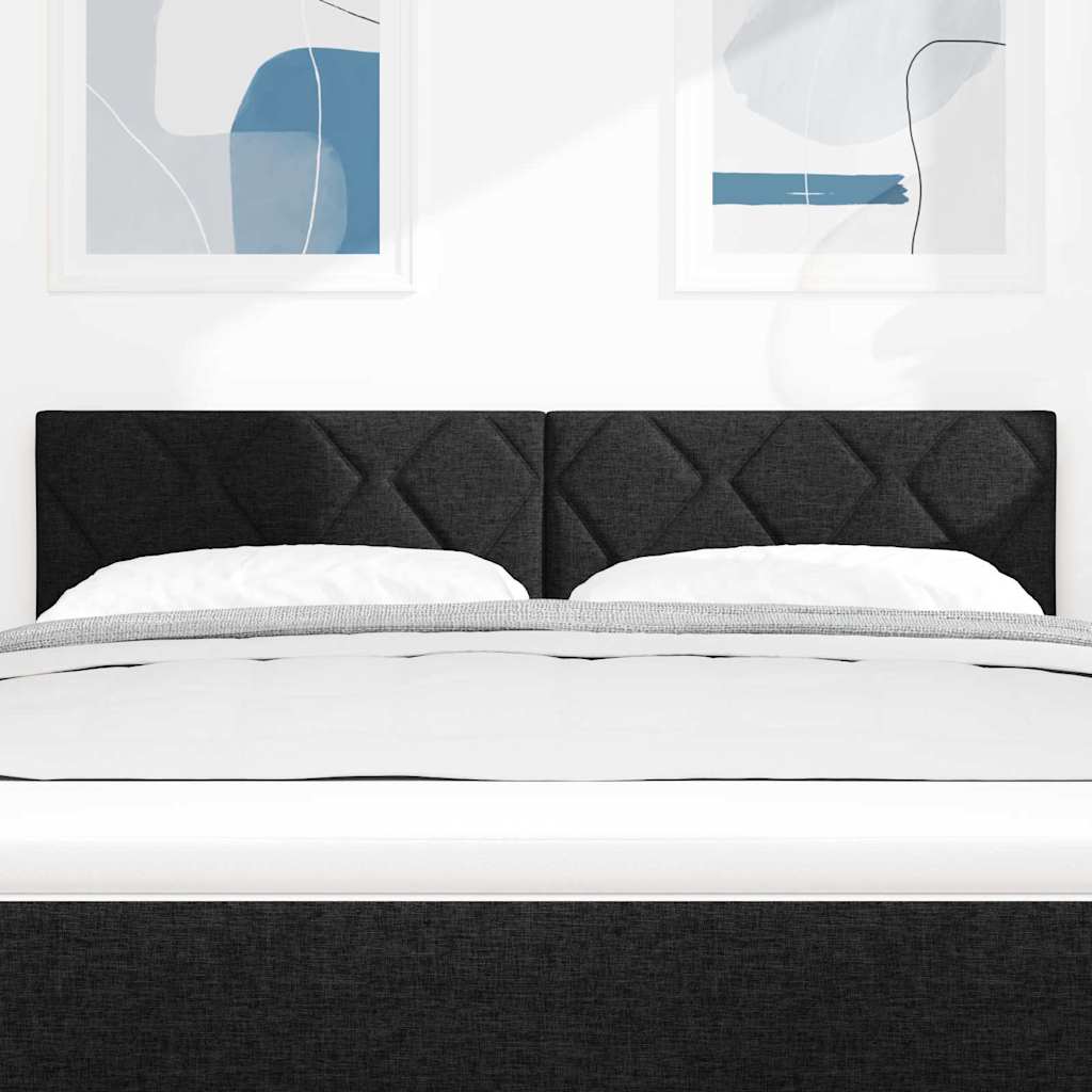 LED κεφαλάρι Μαύρο 144 cm ύφασμα