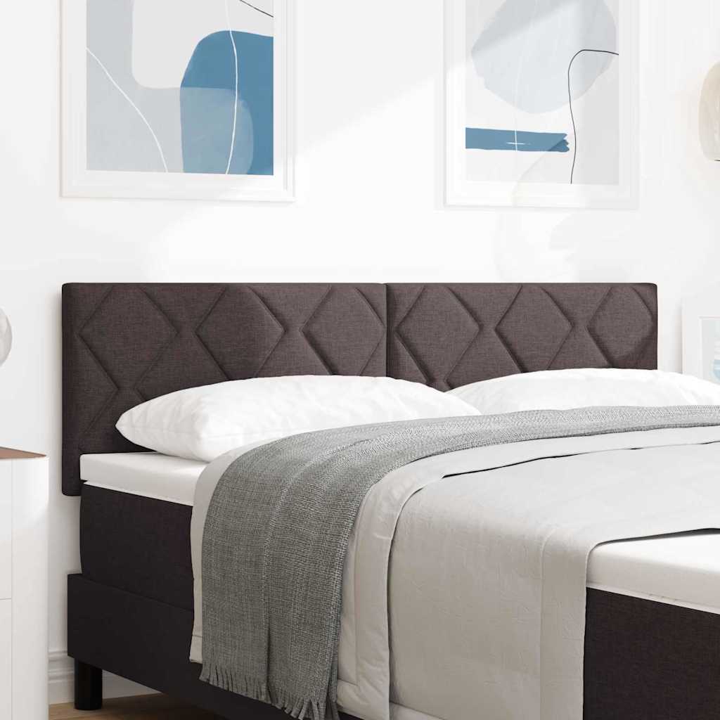 LED κεφαλάρι Καφέ 144 cm ύφασμα - Pakobazaar