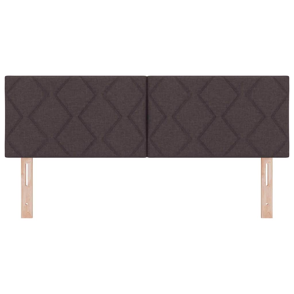 LED κεφαλάρι Καφέ 144 cm ύφασμα - Pakobazaar