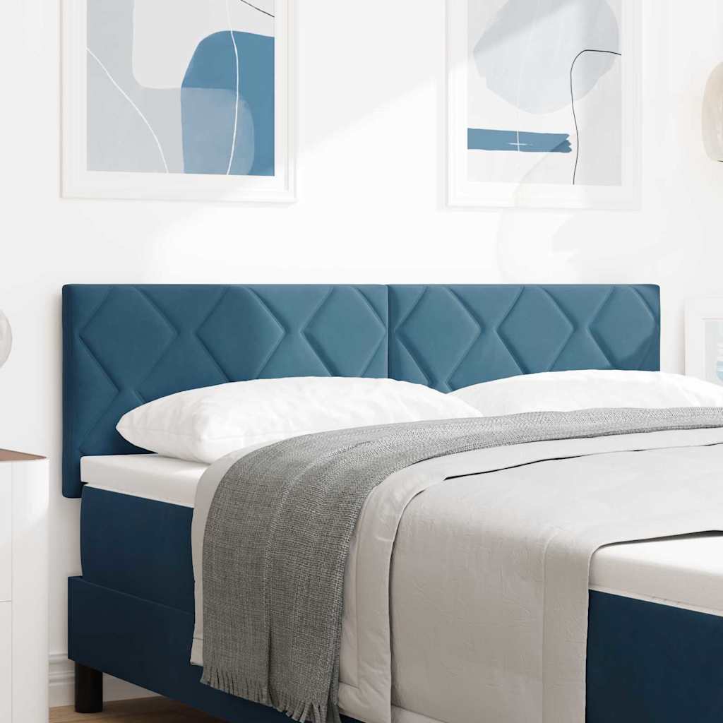 LED κεφαλάρι Σκούρο Μπλε 144 cm Βελούδο - Pakobazaar