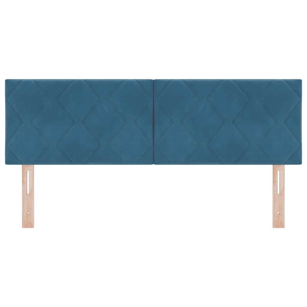 LED κεφαλάρι Σκούρο Μπλε 144 cm Βελούδο - Pakobazaar