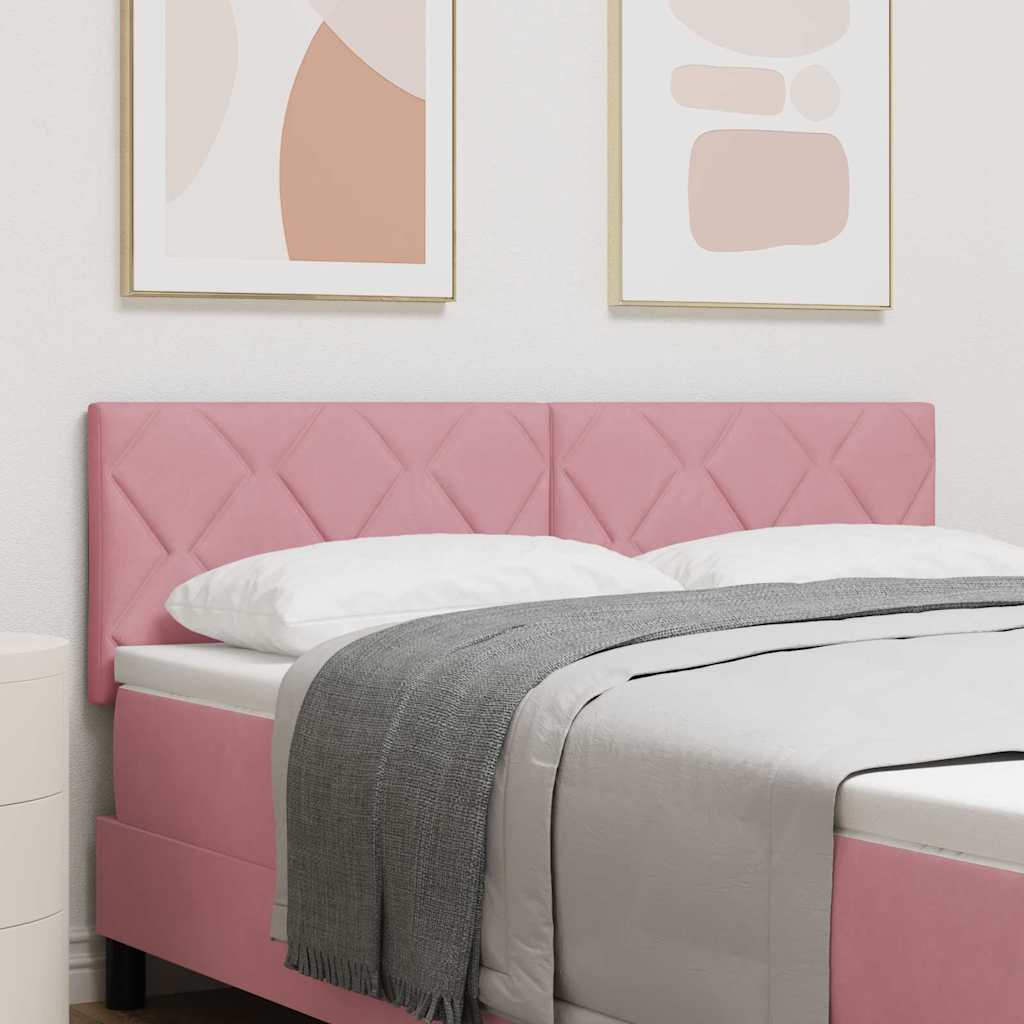 LED κεφαλάρι Ροζ 144 cm Βελούδο - Pakobazaar