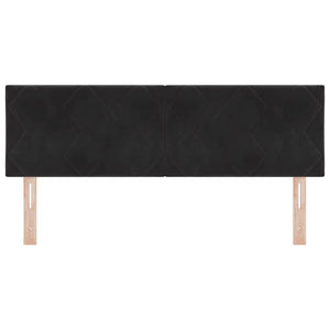 LED κεφαλάρι Μαύρο 160 cm Βελούδο - Pakobazaar