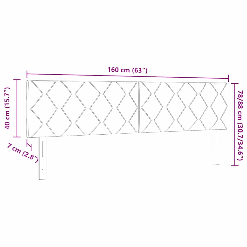 LED κεφαλάρι Σκούρο Πράσινο 160 cm Βελούδο - Pakobazaar