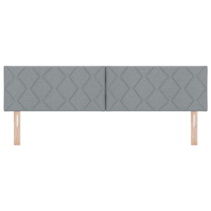 LED κεφαλάρι Ανοιχτό γκρι 180 cm ύφασμα - Pakobazaar