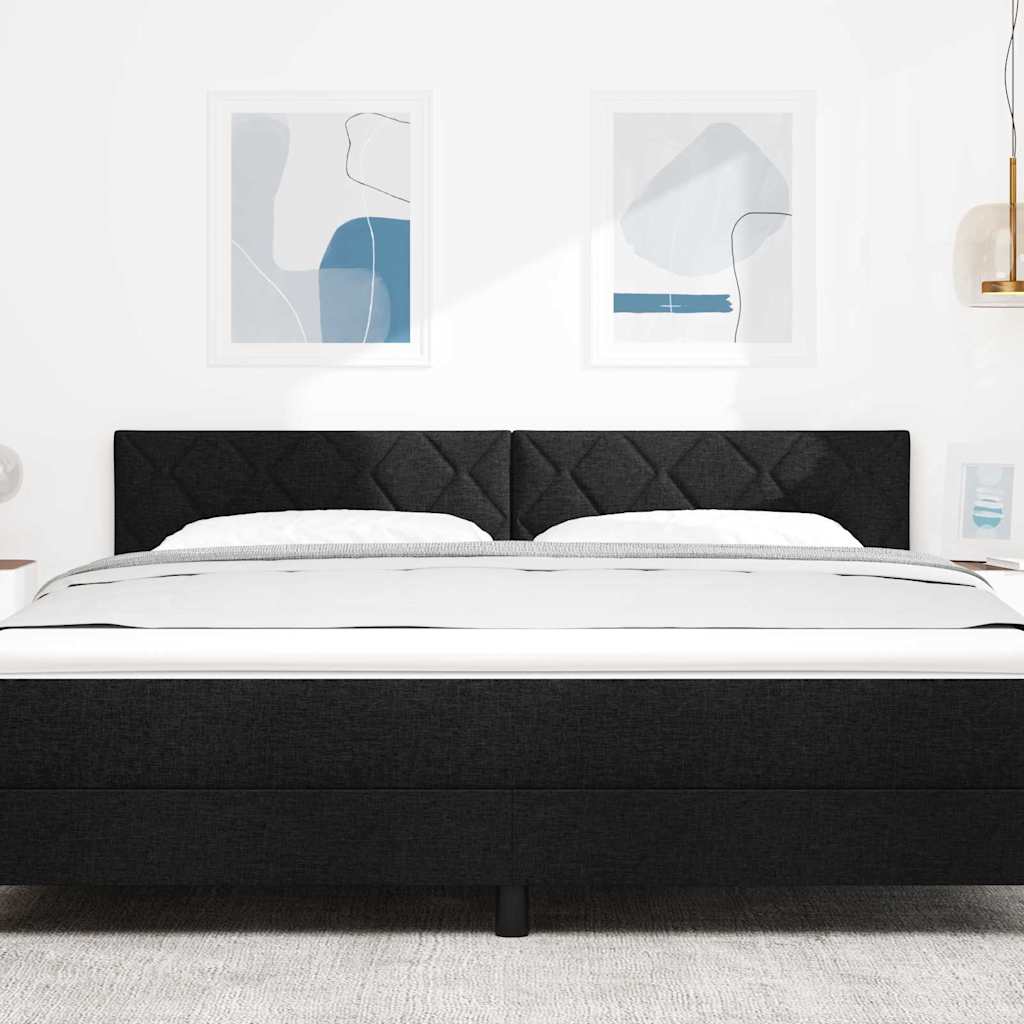 LED κεφαλάρι Μαύρο 180 cm ύφασμα - Pakobazaar