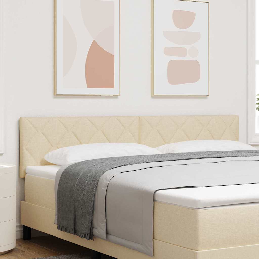 LED κεφαλάρι Κρεμ 180 cm ύφασμα - Pakobazaar