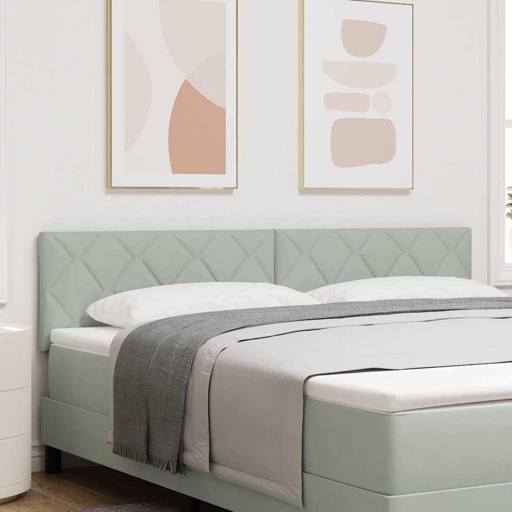 LED κεφαλάρι Ανοιχτό γκρι 180 cm Τεχνητό Δέρμα - Pakobazaar