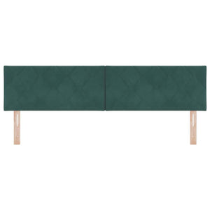 LED κεφαλάρι Σκούρο Πράσινο 180 cm Βελούδο - Pakobazaar