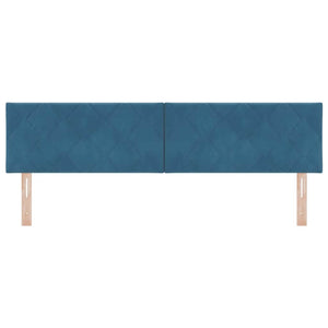 LED κεφαλάρι Σκούρο Μπλε 180 cm Βελούδο