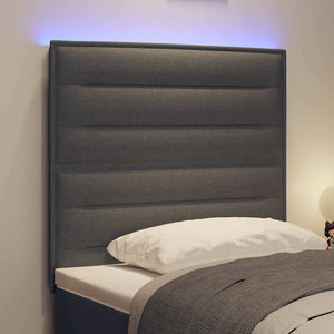 LED κεφαλάρι με LED ταινίες φωτός Σκούρο Γκρι 80 cm ύφασμα