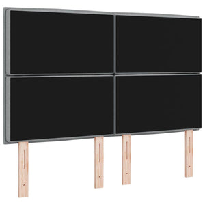 LED κεφαλάρι με κεφαλάρι Ανοιχτό γκρι 144 cm Πολυεστέρας - Pakobazaar