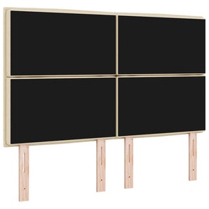 LED κεφαλάρι με φώτα λωρίδας LED Κρεμ 144 cm Πολυεστέρας - Pakobazaar