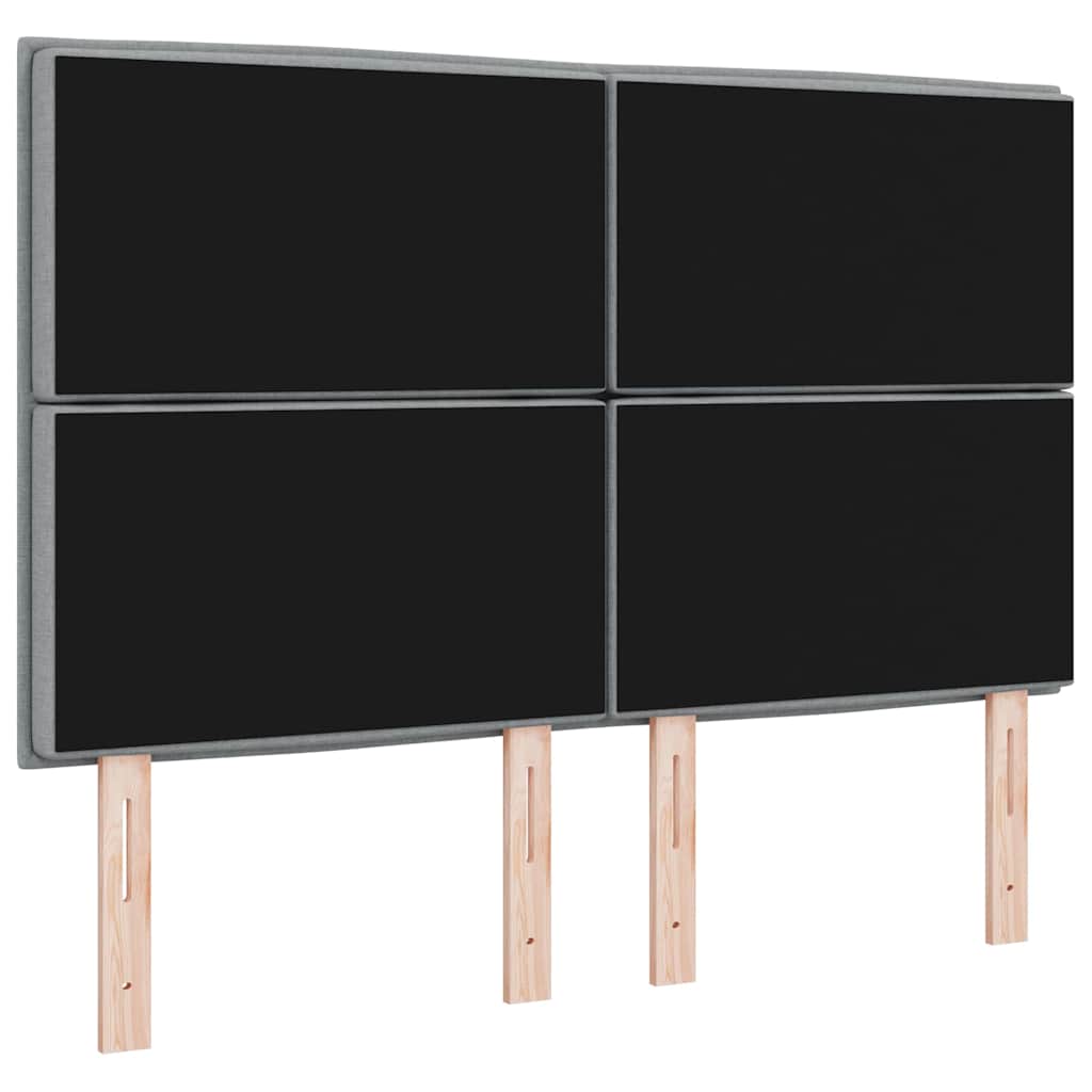 LED κεφαλάρι με κεφαλάρι Ανοιχτό γκρι 160 cm Πολυεστέρας - Pakobazaar