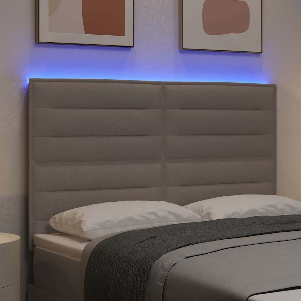 LED κεφαλάρι Taupe ύφασμα
