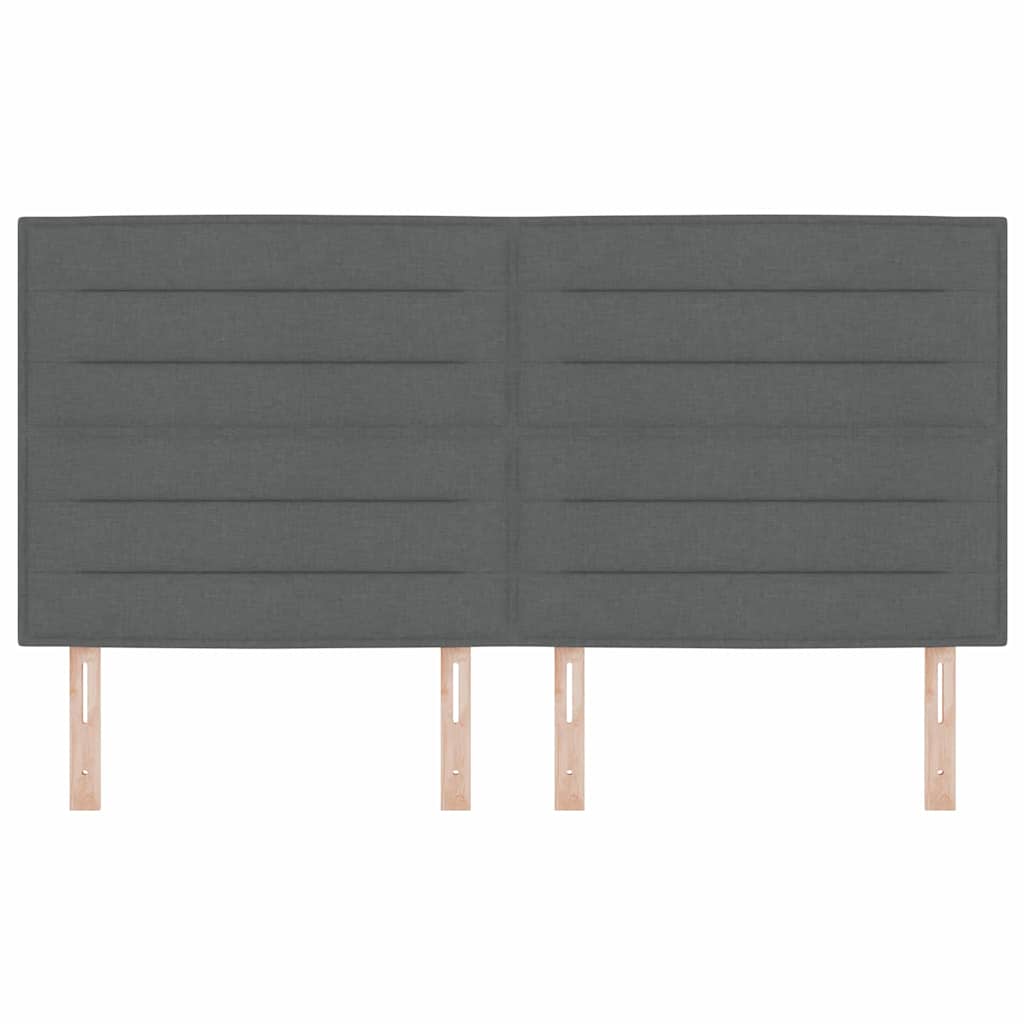 LED κεφαλάρι με φώτα λωρίδας LED Σκούρο Γκρι 180 cm Πολυεστέρας - Pakobazaar