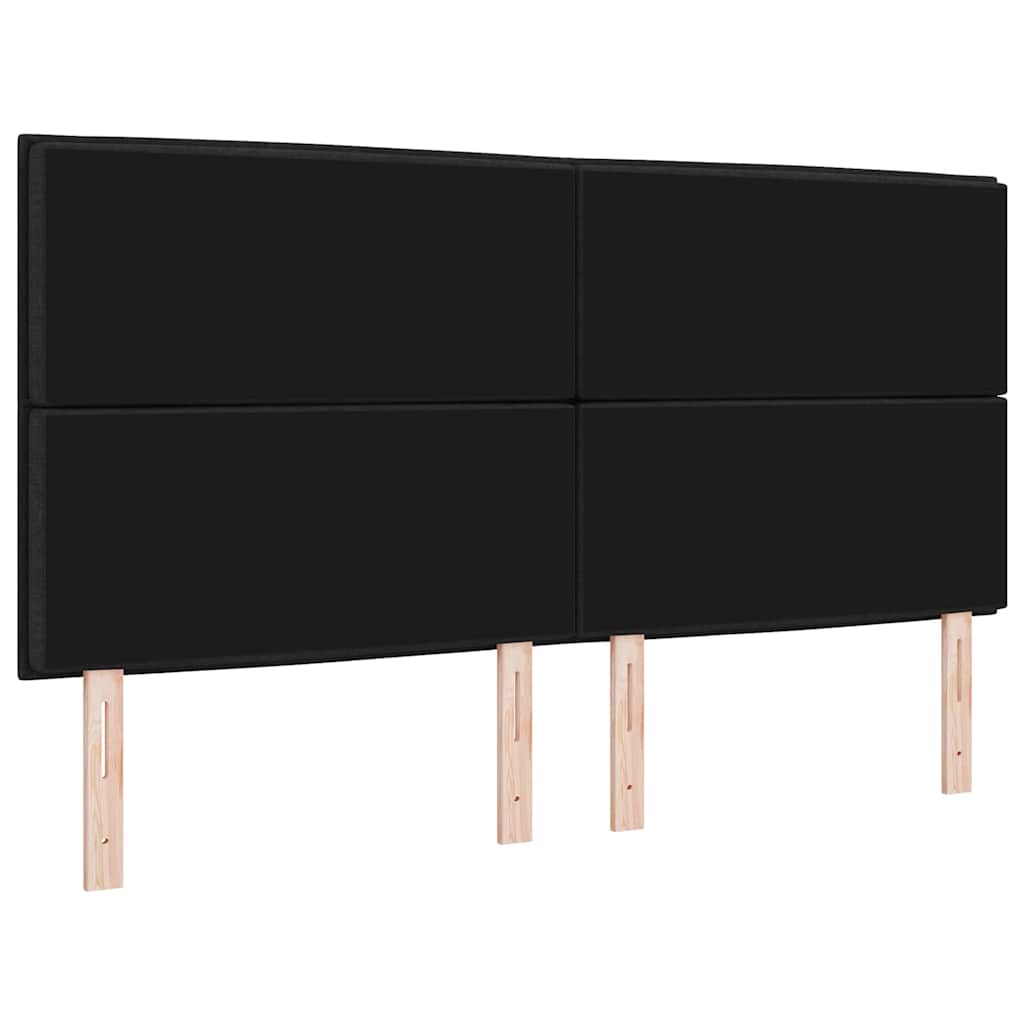 LED κεφαλάρι με φώτα λωρίδας LED Μαύρο 180 cm Πολυεστέρας - Pakobazaar