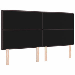 LED κεφαλάρι με LED ταινίες φωτός Σκούρο Καφέ 180 cm ύφασμα