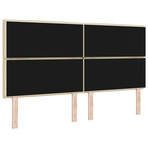 LED κεφαλάρι με LED ταινίες φωτός Κρεμ 180 cm ύφασμα - Pakobazaar