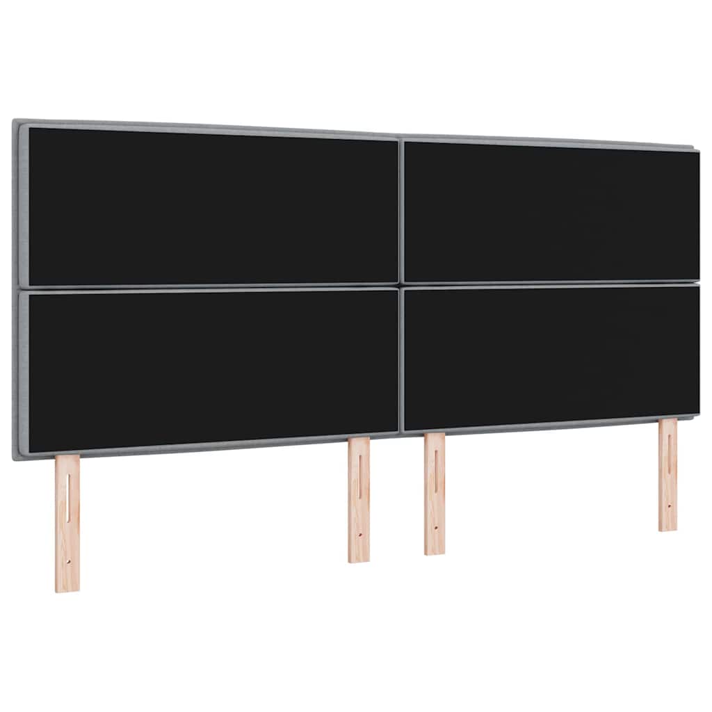 LED κεφαλάρι με κεφαλάρι Ανοιχτό γκρι 200 cm Πολυεστέρας - Pakobazaar