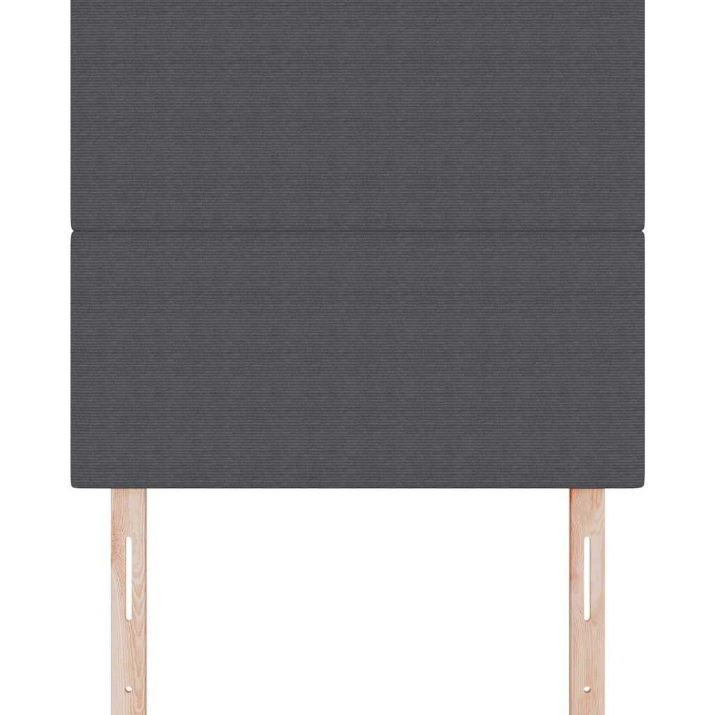 LED κεφαλάρι με φώτα λωρίδας LED Σκούρο Γκρι 90 cm Πολυεστέρας - Pakobazaar