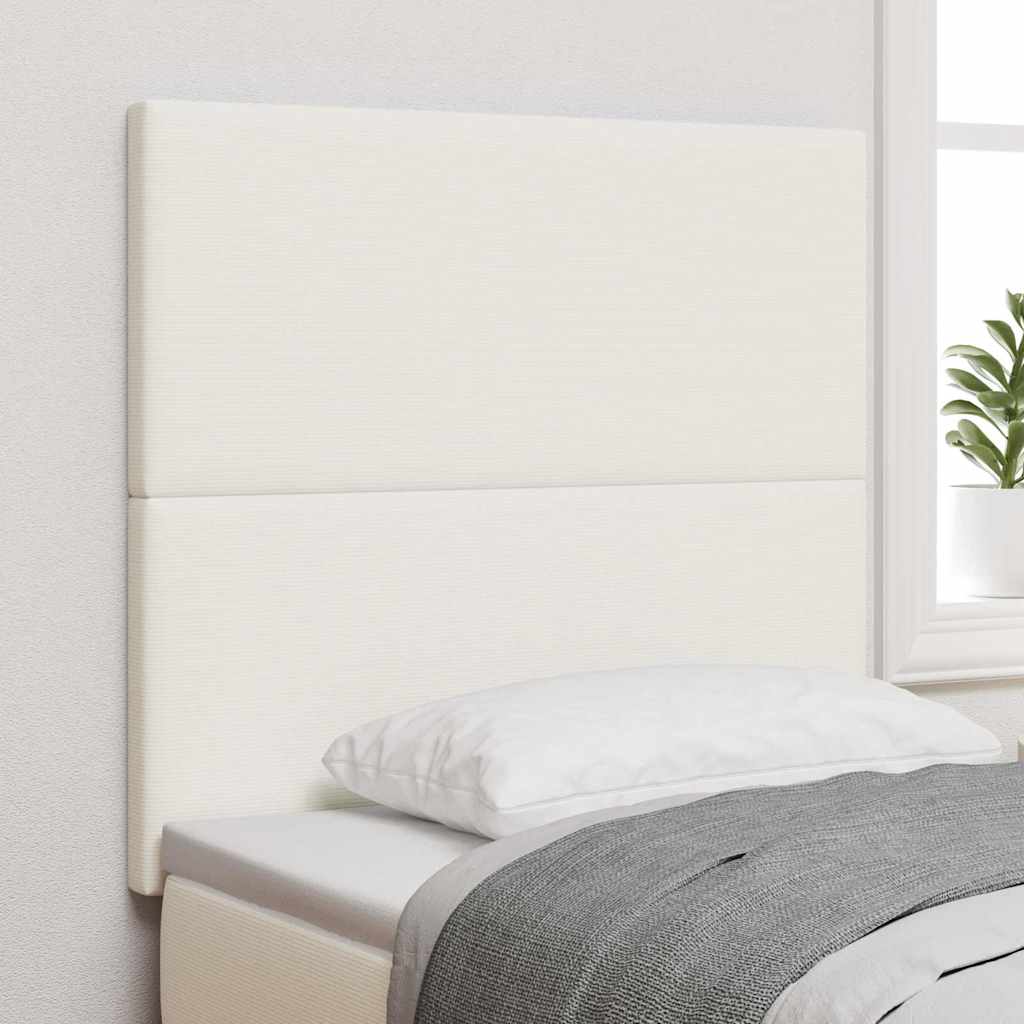 LED κεφαλάρι με φώτα λωρίδας LED Κρεμ 90 cm Πολυεστέρας - Pakobazaar