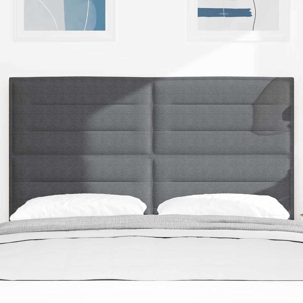 LED κεφαλάρι Σκούρο Γκρι 144 cm Υφασμάτινο Κορντουρά - Pakobazaar