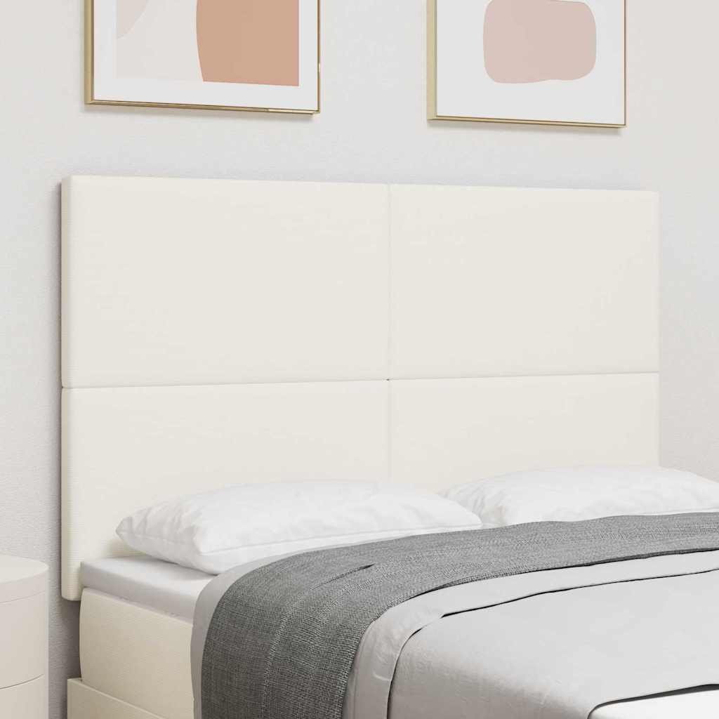 LED κεφαλάρι με φώτα λωρίδας LED Κρεμ 144 cm Πολυεστέρας - Pakobazaar