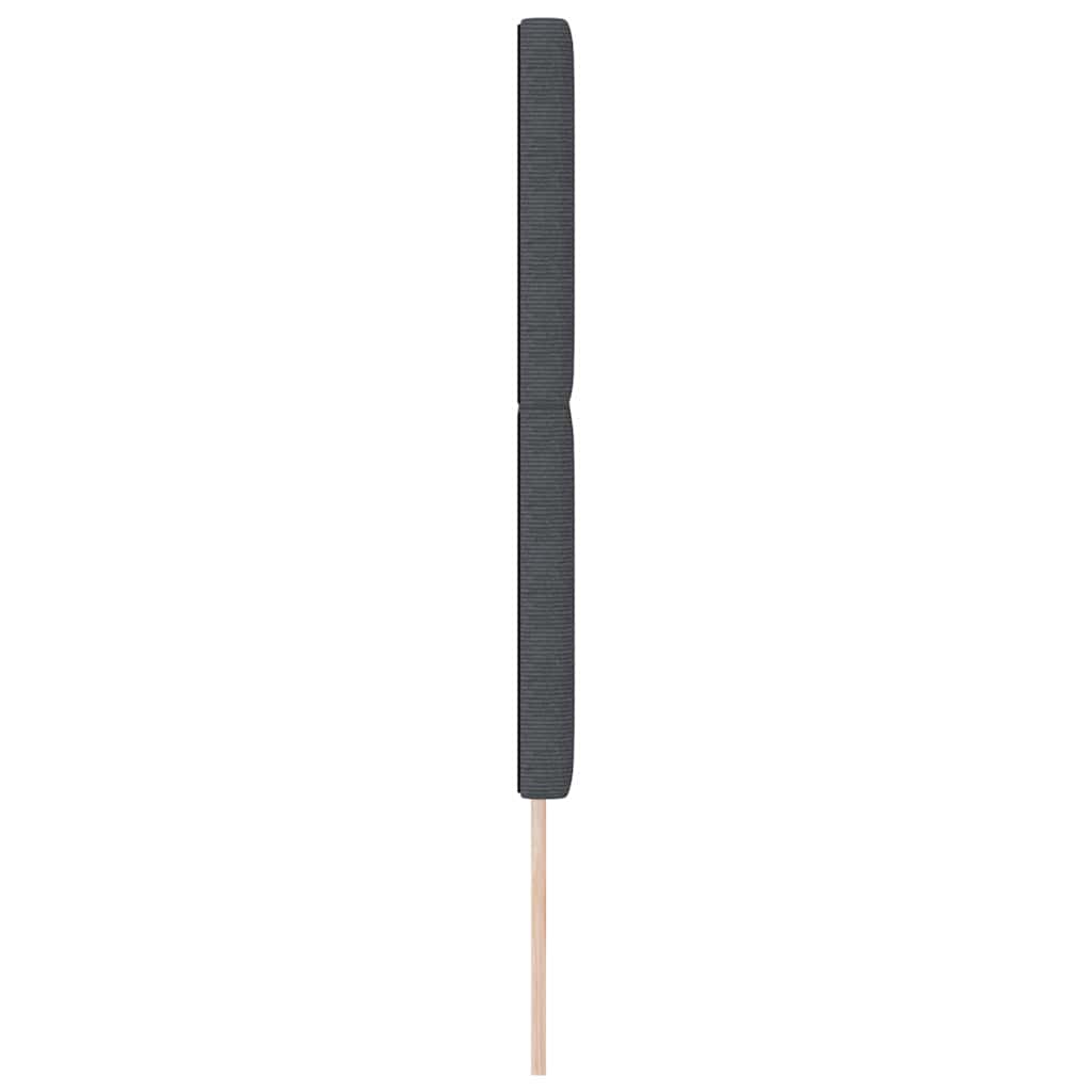 LED κεφαλάρι με φώτα λωρίδας LED Σκούρο Γκρι 160 cm Πολυεστέρας - Pakobazaar