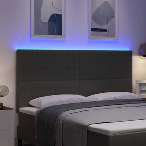 LED κεφαλάρι με κεφαλάρι Ανοιχτό γκρι 180 cm Πολυεστέρας - Pakobazaar