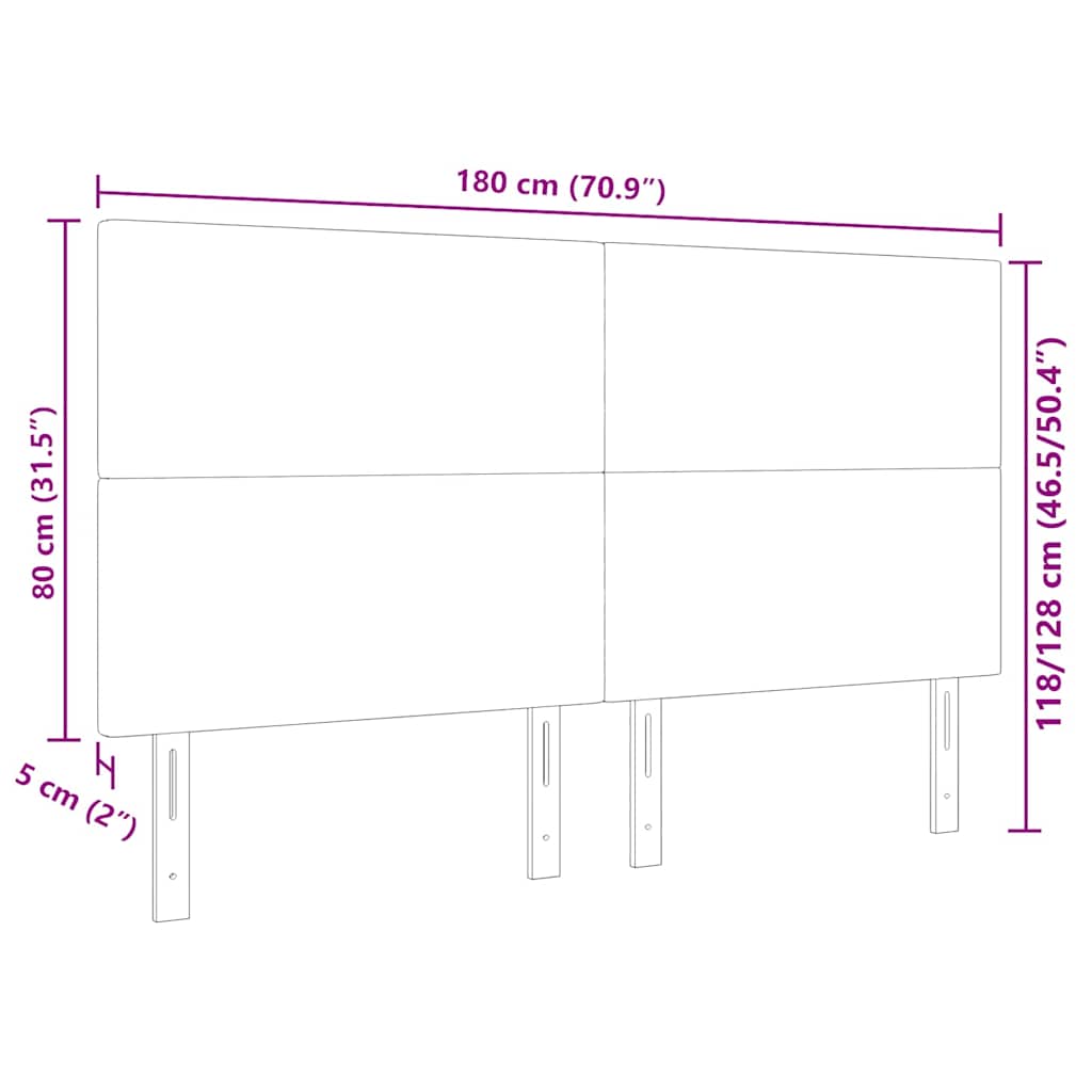 LED κεφαλάρι με κεφαλάρι Γκρι Πράσινο 180 cm Πολυεστέρας - Pakobazaar