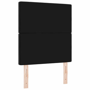 LED κεφαλάρι με LED ταινίες φωτός Μαύρο 80 cm Βελούδο