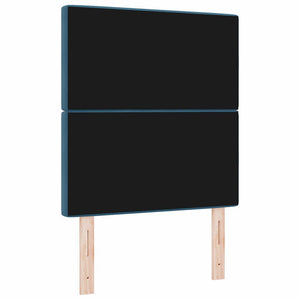 LED κεφαλάρι με LED ταινίες φωτός Σκούρο Μπλε 80 cm Βελούδο - Pakobazaar