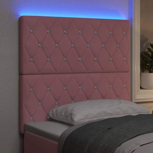 LED κεφαλάρι με LED ταινίες φωτός με κεφαλάρι Ροζ 90 cm Βελούδο