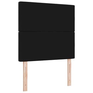 LED κεφαλάρι με LED ταινίες φωτός Μαύρο 100 cm Βελούδο