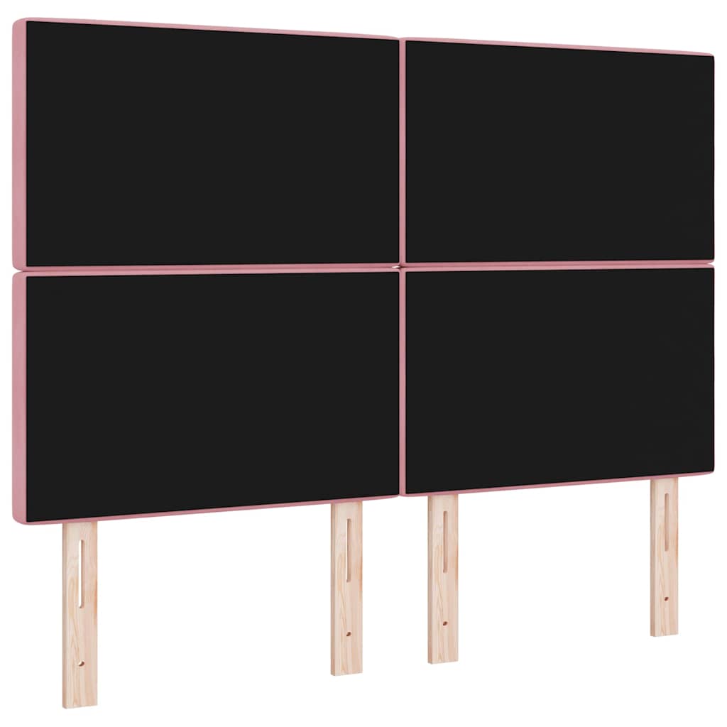 LED κεφαλάρι με LED ταινίες φωτός Ροζ 144 cm Βελούδο - Pakobazaar