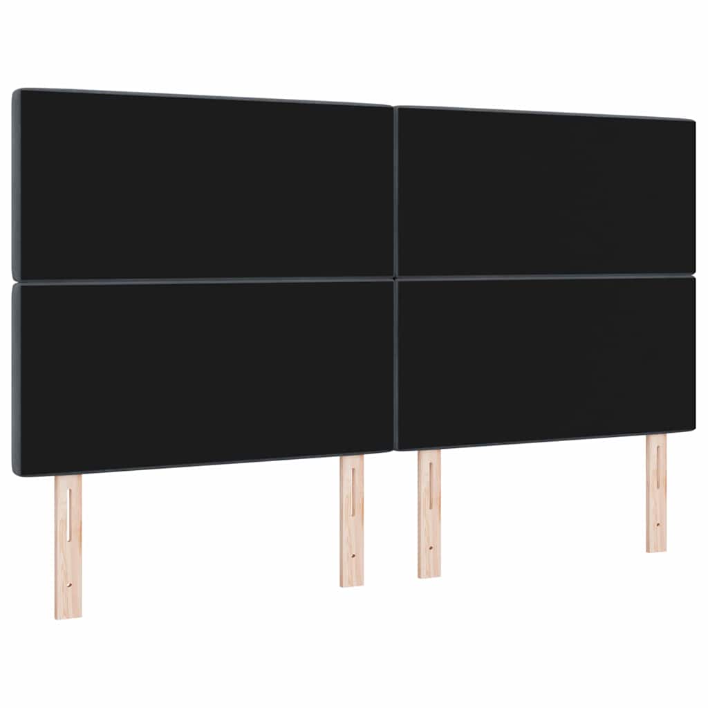 LED κεφαλάρι με LED ταινίες φωτός Σκούρο Γκρι 180 cm Βελούδο - Pakobazaar