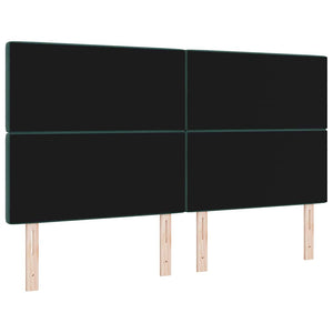 LED κεφαλάρι με LED ταινίες φωτός Σκούρο Πράσινο 180 cm Βελούδο - Pakobazaar