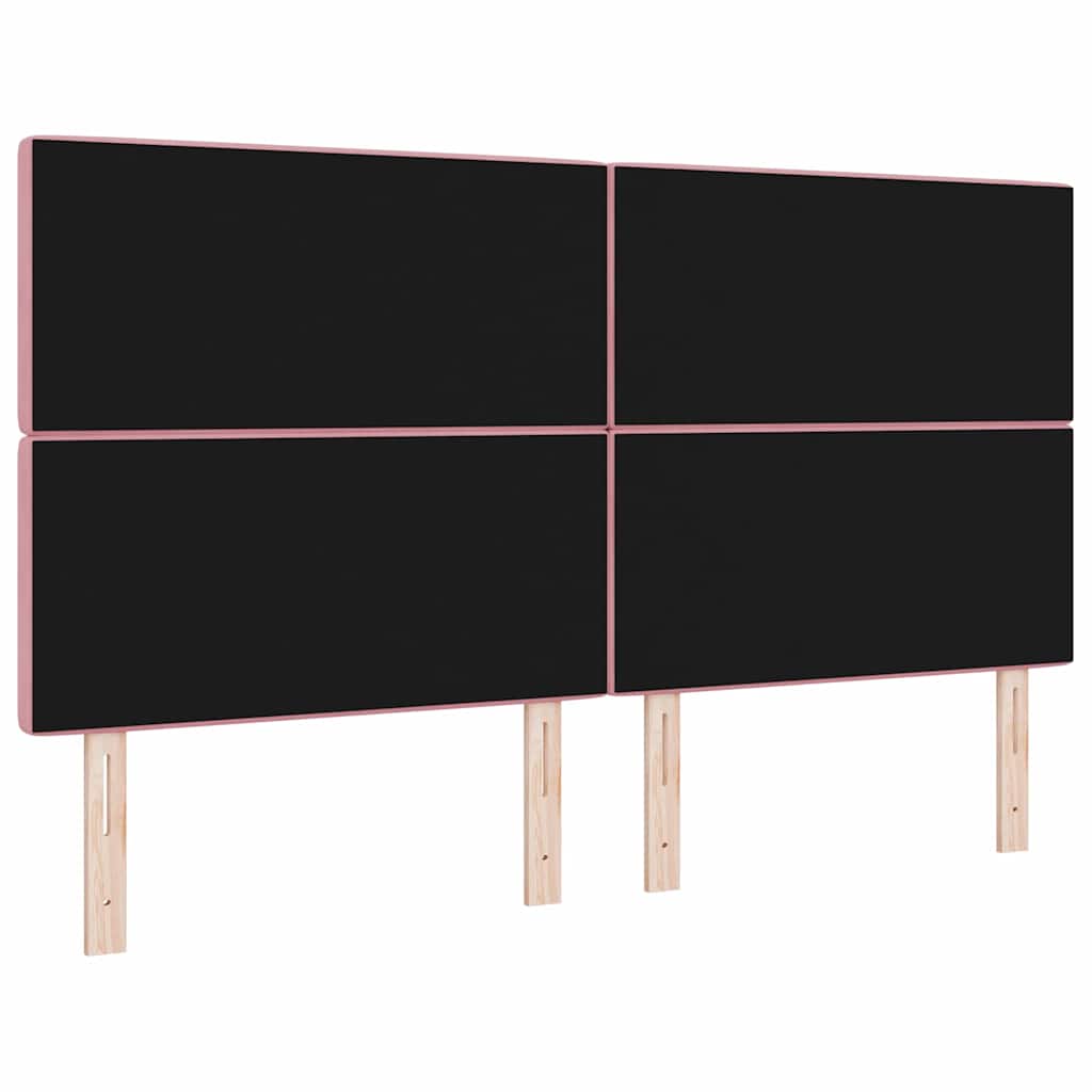 LED κεφαλάρι με LED ταινίες φωτός Ροζ 180 cm Βελούδο - Pakobazaar