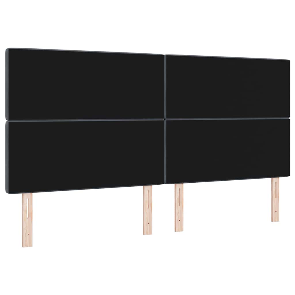 LED κεφαλάρι με LED ταινίες φωτός Σκούρο Γκρι 200 cm Βελούδο - Pakobazaar