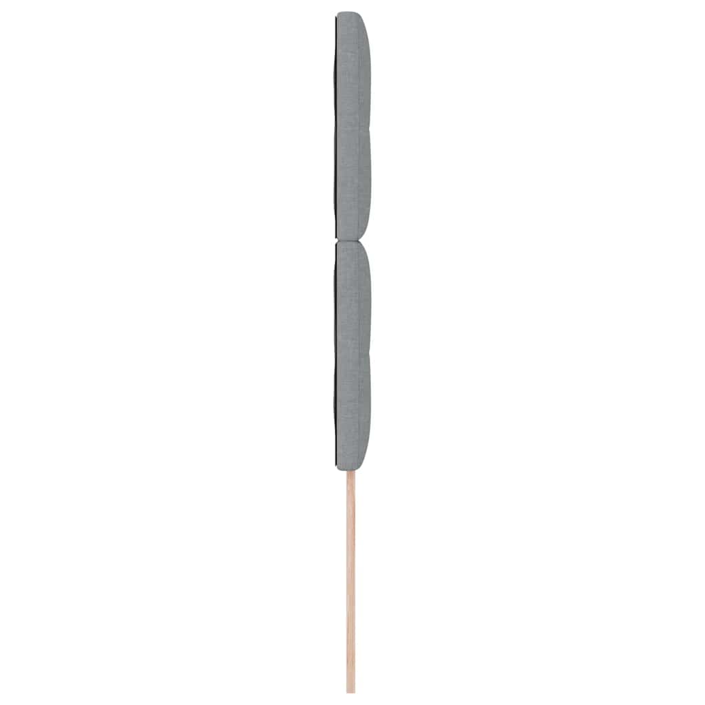 LED κεφαλάρι με LED ταινίες φωτός Ανοιχτό γκρι 80 cm ύφασμα